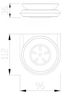 Мыльница ABBER Nord AA1558 хром
